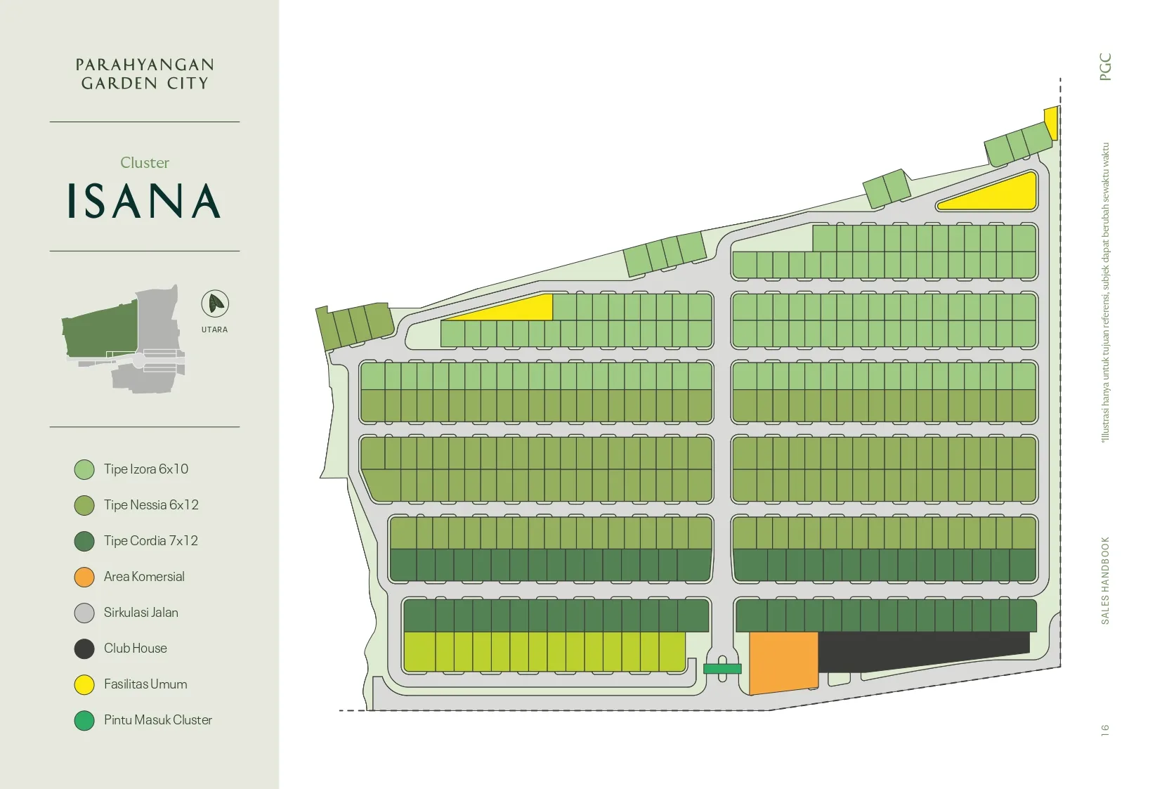 Siteplan Cluster Isana