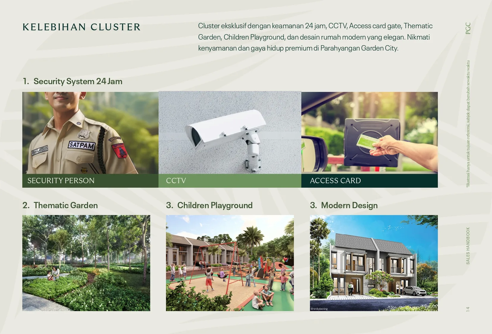 Sistem keamanan kawasan: petugas, CCTV, dan access card