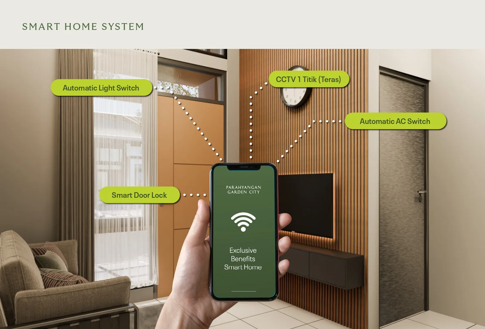 Smart Home System dikendalikan dari ponsel