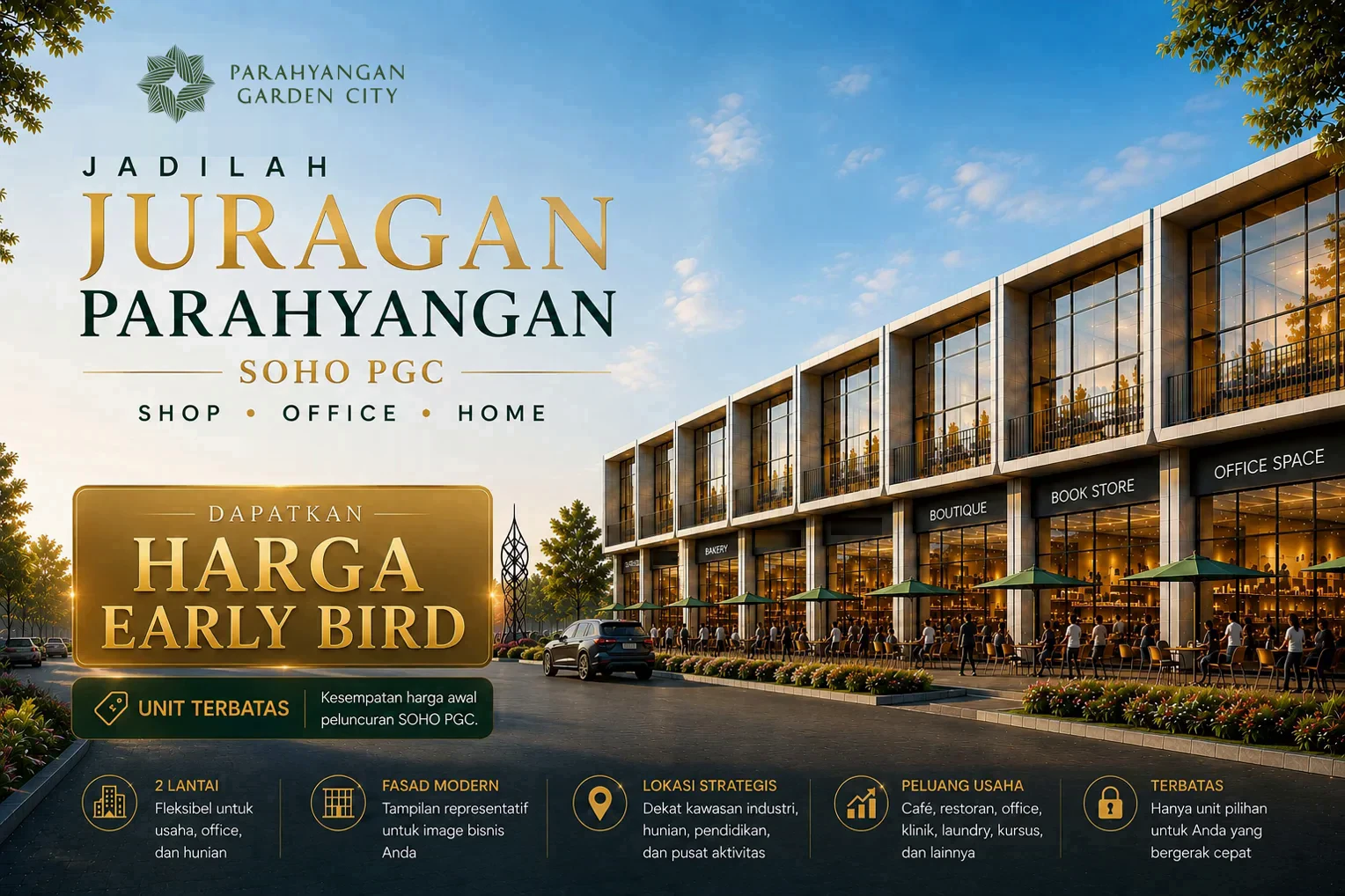 SOHO Parahyangan Garden City — Shop, Office, Home di Margaasih, Bandung